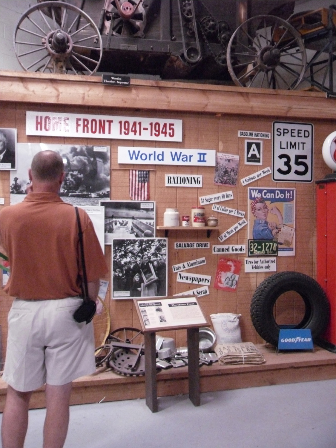 Fort Benton, MT Agriculture Museum-WWII exhibit